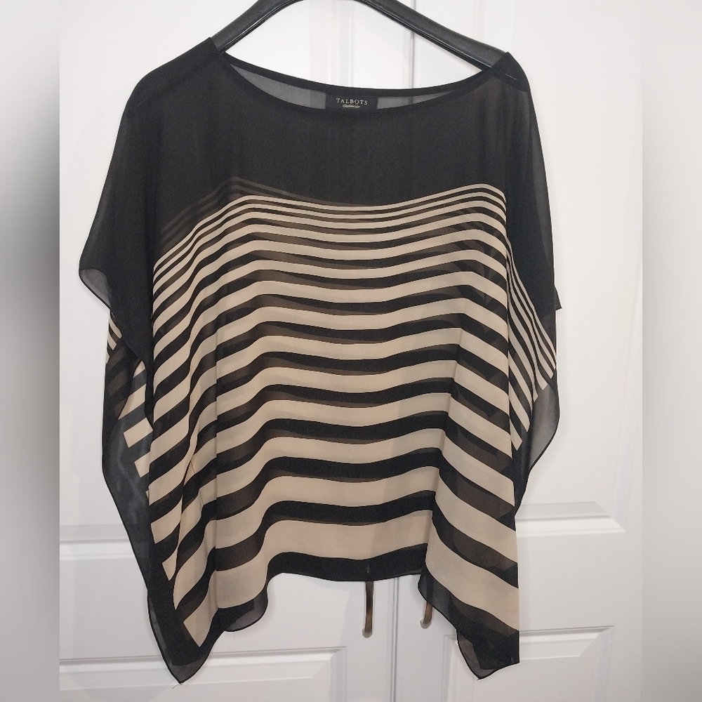 Talbots Women's Frock, S/M, Black and Yellow